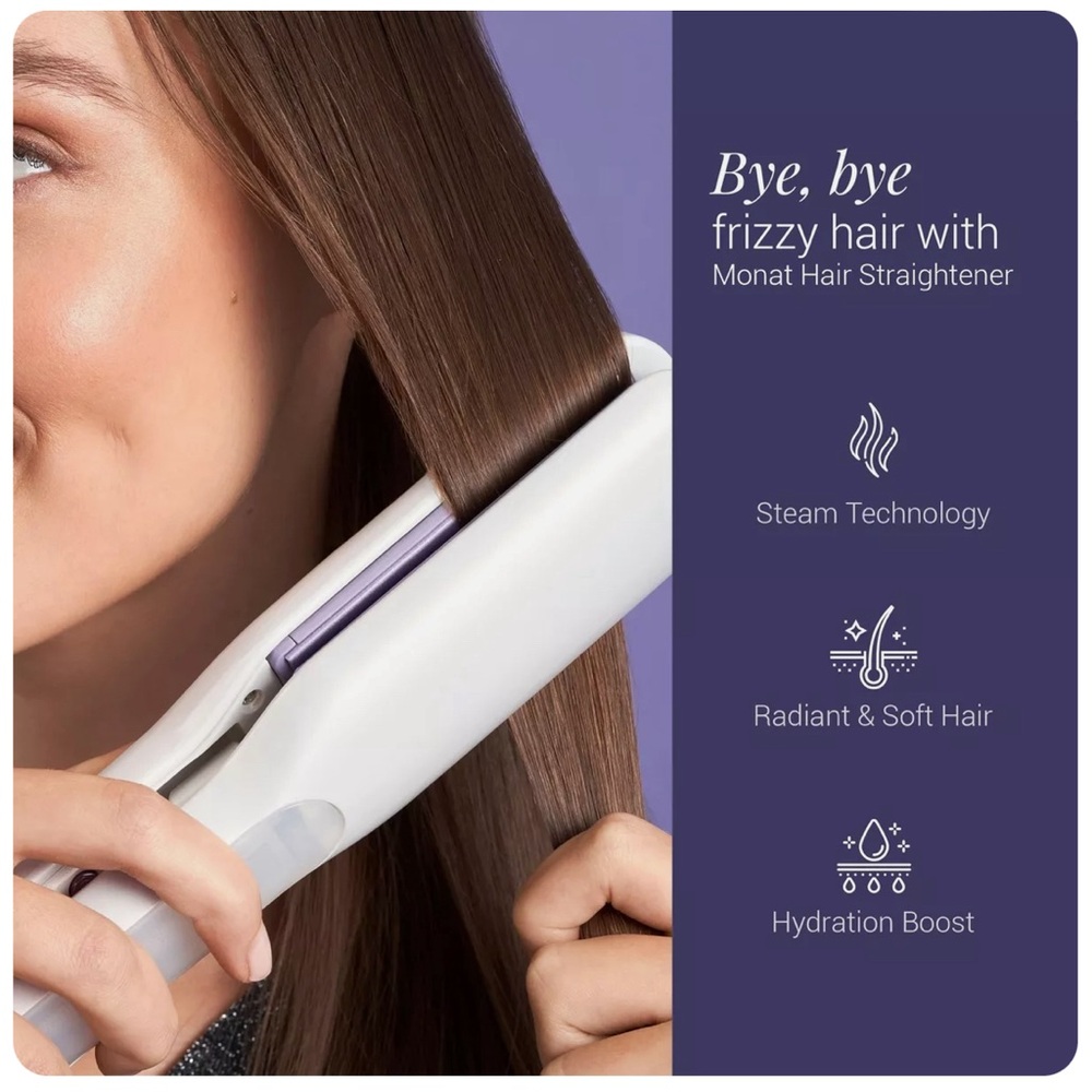 Monat Steam Dream Straightening Iron —NWT - Picture 2 of 7